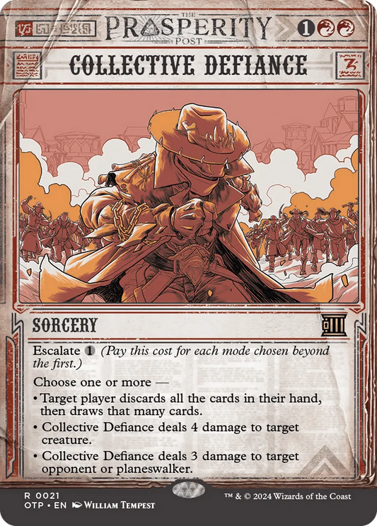 Collective Defiance (OTP-021) - [Breaking News]: (Showcase) (Borderless) - Emmett's ToyStop