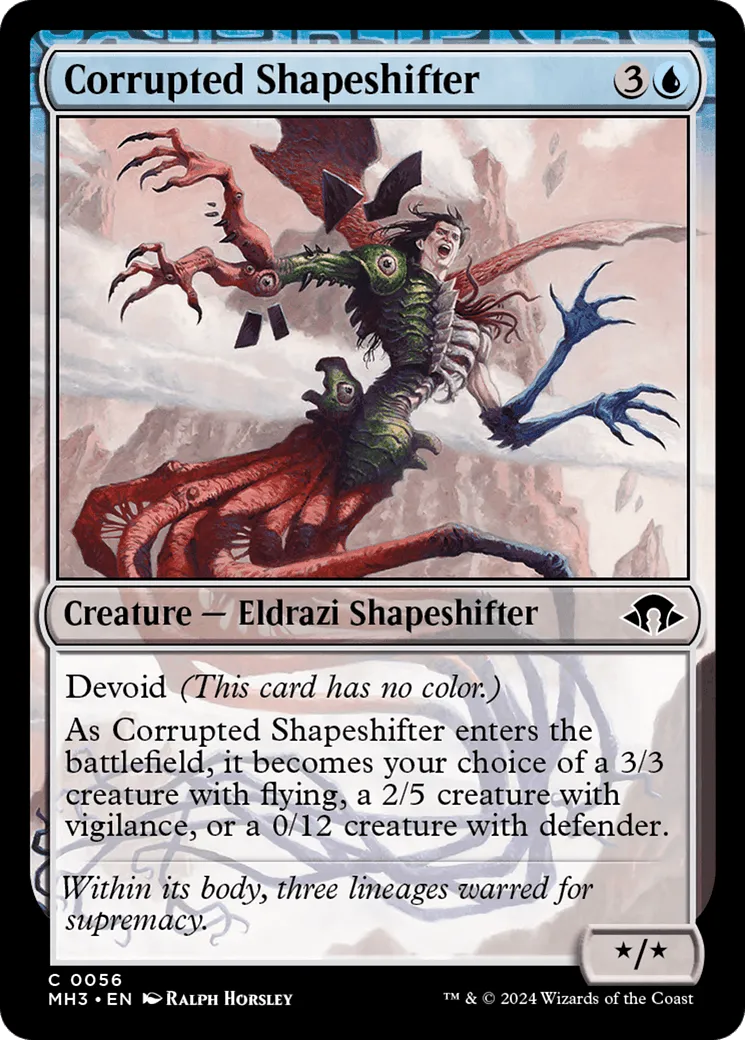 Corrupted Shapeshifter (MH3-056) - [Modern Horizons 3]: (devoid) - Emmett's ToyStop