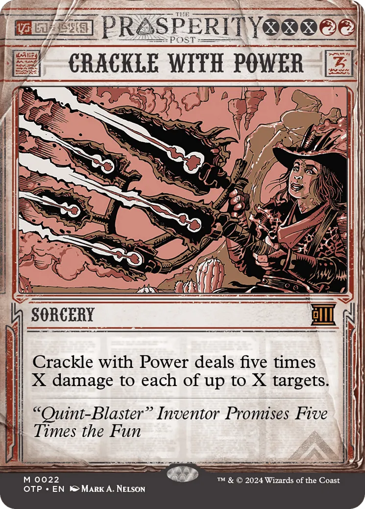 Crackle with Power (OTP-022) - [Breaking News]: (Showcase) (Borderless) - Emmett's ToyStop