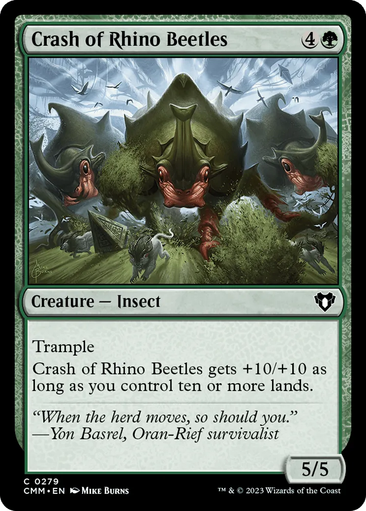 Crash of Rhino Beetles [Commander Masters] - Emmett's ToyStop