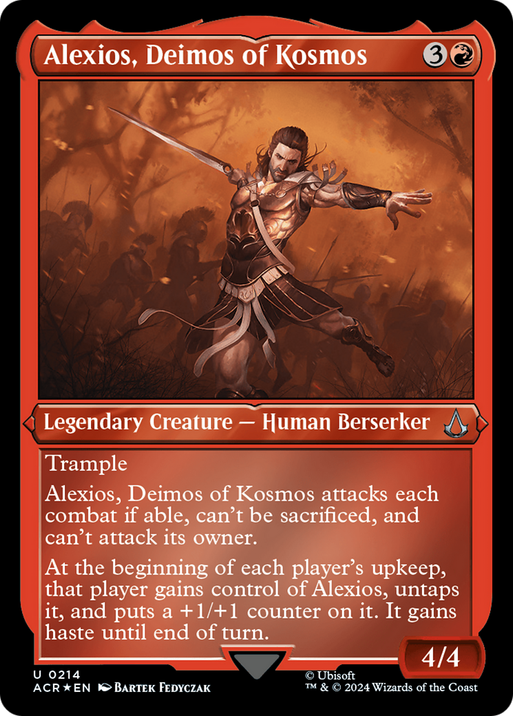 Alexios, Deimos of Kosmos (ACR-214) - [Assassin's Creed] Etched Foil