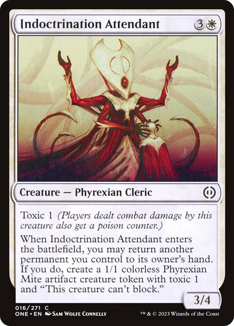 Indoctrination Attendant (ONE-016) - [Phyrexia: All Will Be One] Foil