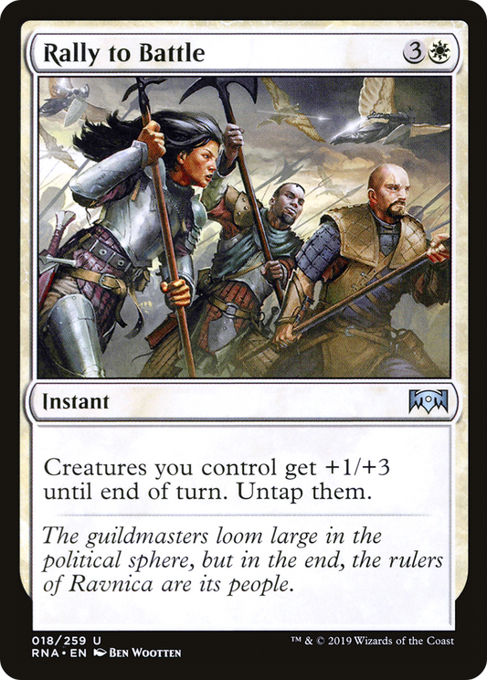 Rally to Battle (RNA-018) - [Ravnica Allegiance] Foil