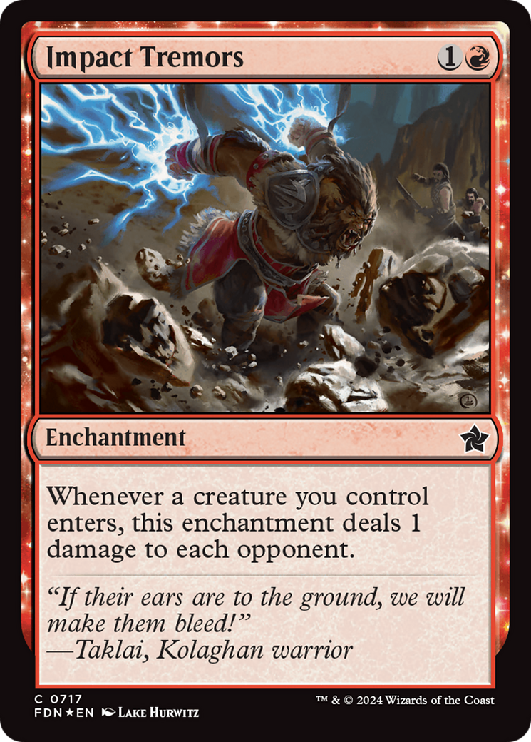 Impact Tremors (FDN-717) - [Foundations] Foil