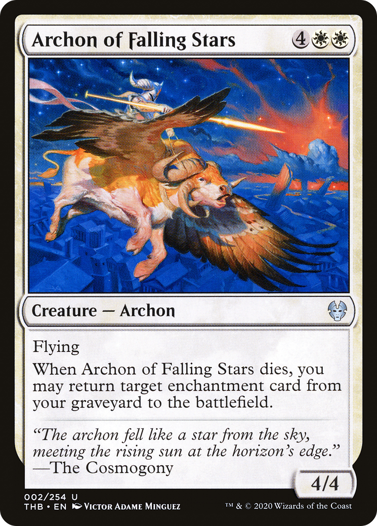 Archon of Falling Stars (THB-002) - [Theros Beyond Death] Foil