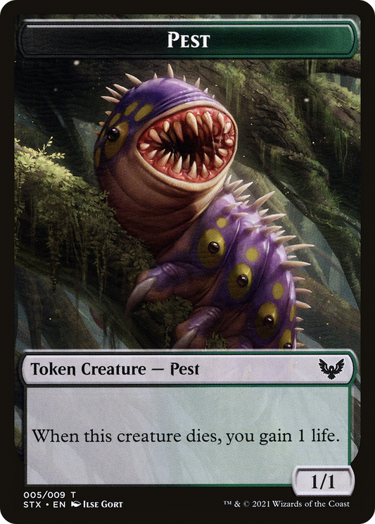 Pest (STX-005) - [Strixhaven: School of Mages Tokens] Foil