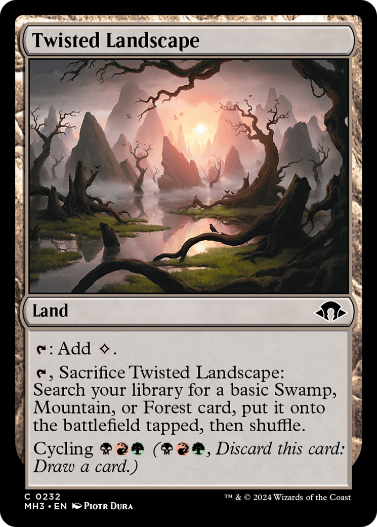 Twisted Landscape (MH3-232) - [Modern Horizons 3] Foil