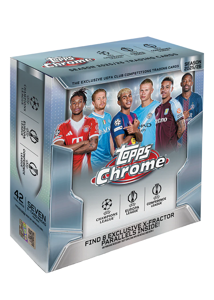 Topps Chrome® UEFA Club Competitions 2025-26 Mega Box
