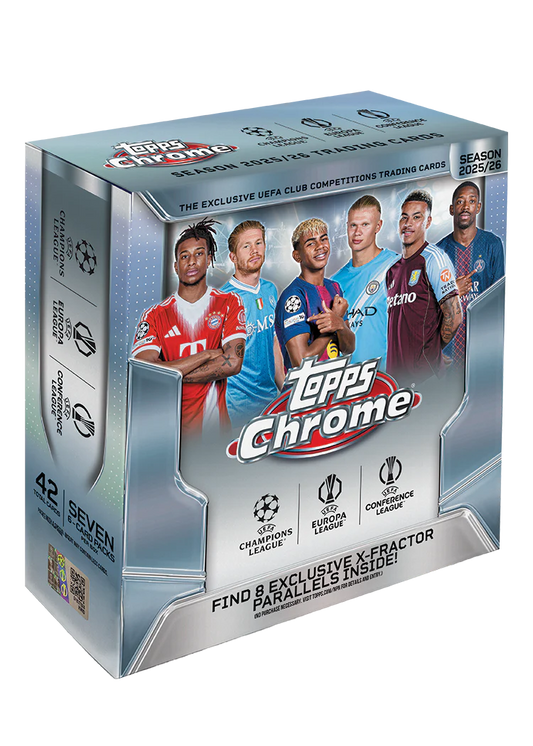 Topps Chrome® UEFA Club Competitions 2025-26 Mega Box