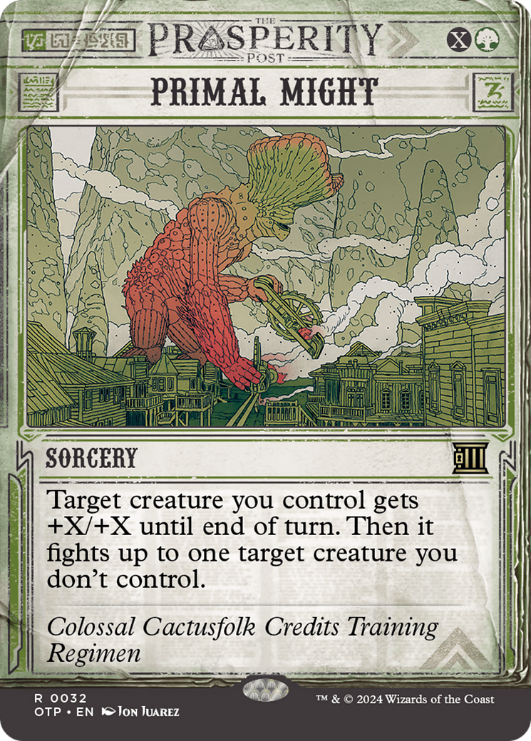 Primal Might (OTP-032) - [Breaking News]: (Showcase) (Borderless)