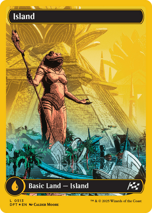 Island (0513) (First-Place Foil) (DFT-513) - [Aetherdrift] Foil