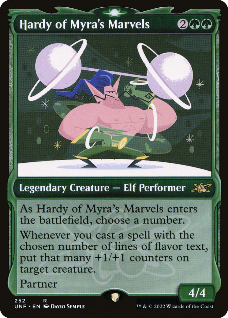 Hardy of Myra's Marvels (UNF-252) - [Unfinity]: (Showcase) Foil