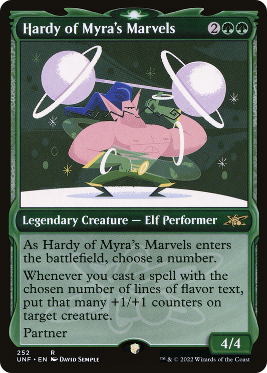 Hardy of Myra's Marvels (UNF-252) - [Unfinity]: (Showcase) Foil