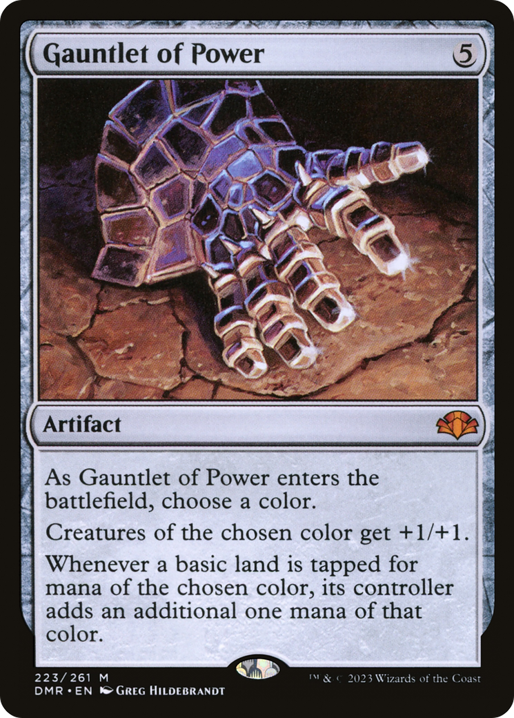 Gauntlet of Power (DMR-223) - [Dominaria Remastered] Foil