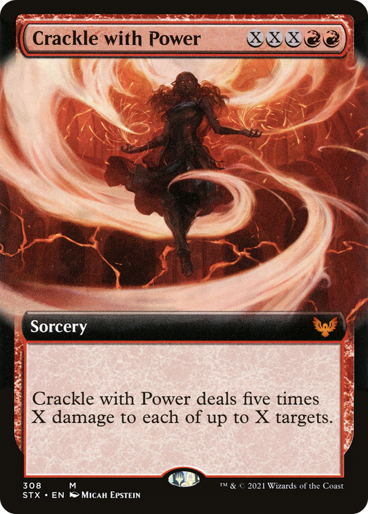 Crackle with Power (STX-308) - [Strixhaven: School of Mages]: (Extended Art)