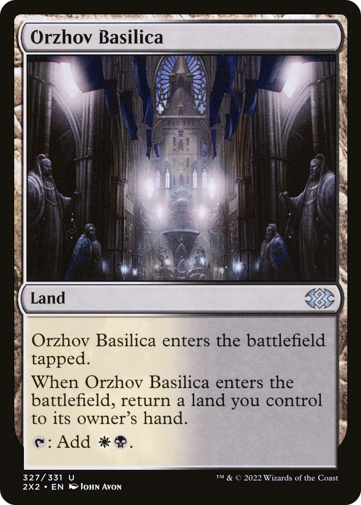 Orzhov Basilica (2X2-327) - [Double Masters 2022] Foil