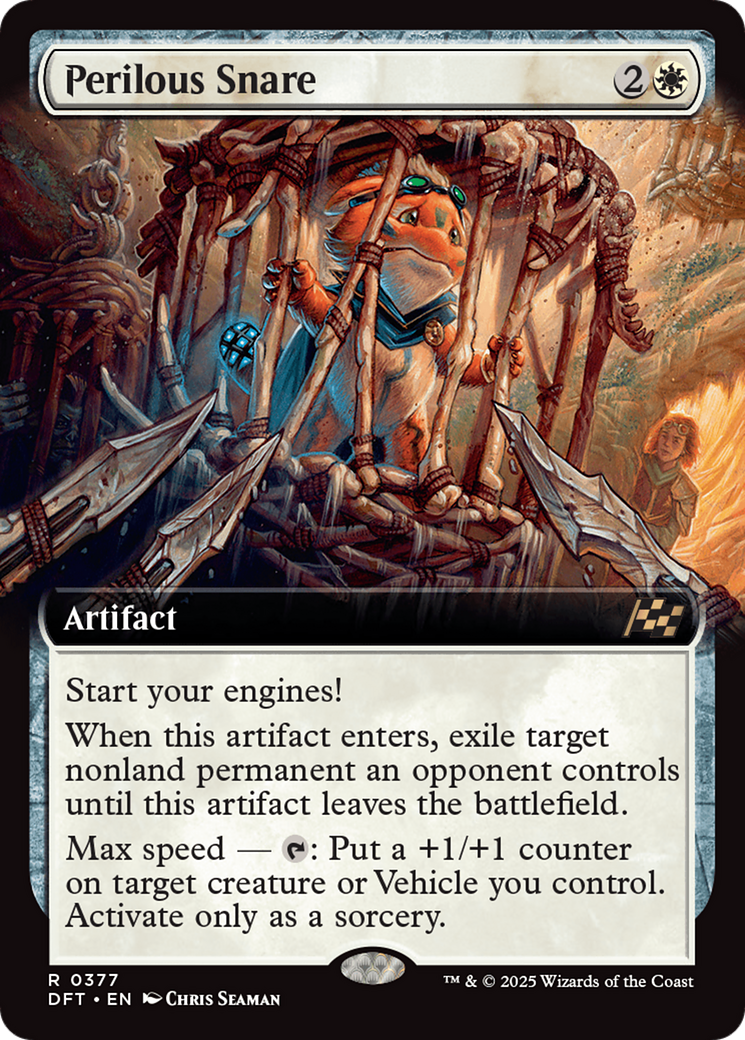 Perilous Snare (DFT-377) - [Aetherdrift]: (Extended Art) Foil
