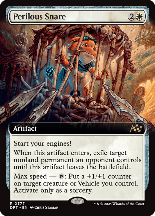 Perilous Snare (DFT-377) - [Aetherdrift]: (Extended Art) Foil