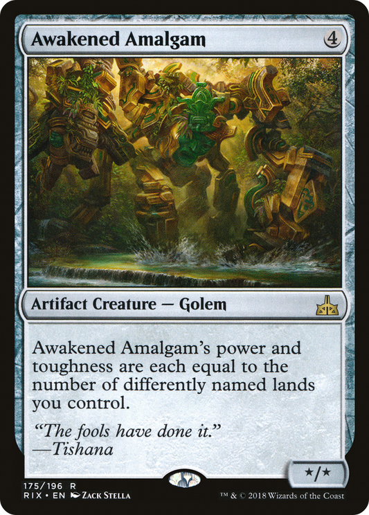 Awakened Amalgam (RIX-175) - [Rivals of Ixalan] Foil