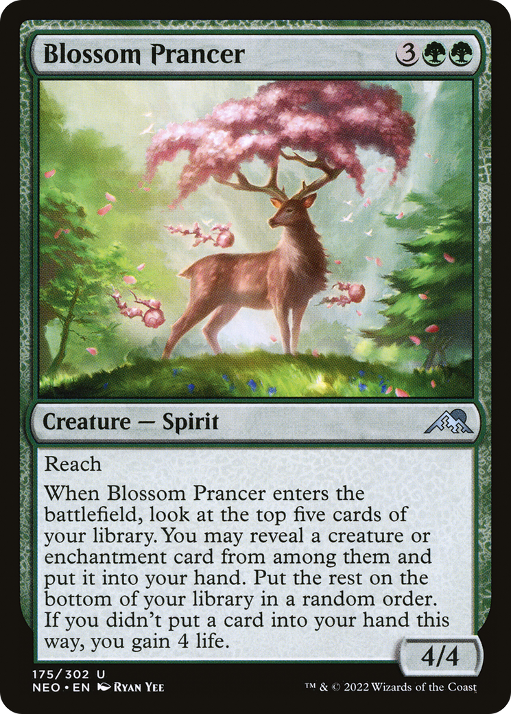 Blossom Prancer (NEO-175) - [Kamigawa: Neon Dynasty] Foil