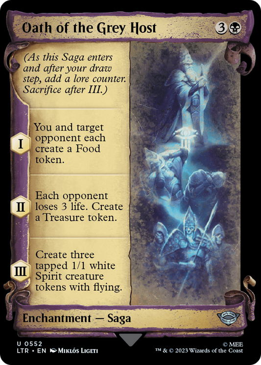 Oath of the Grey Host (LTR-552) - [The Lord of the Rings: Tales of Middle-earth]: (Showcase) Foil