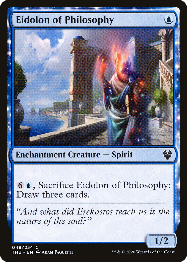 Eidolon of Philosophy (THB-048) - [Theros Beyond Death]: (enchantment)