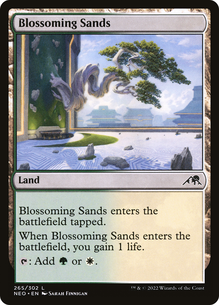 Blossoming Sands (NEO-265) - [Kamigawa: Neon Dynasty] Foil