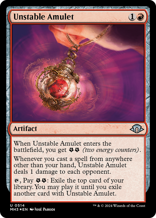Amulette instable (MH3-514) - [Modern Horizons 3] Feuille 