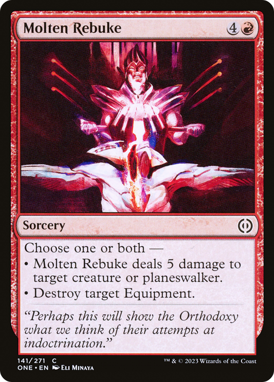 Molten Rebuke (ONE-141) - [Phyrexia: All Will Be One] Foil