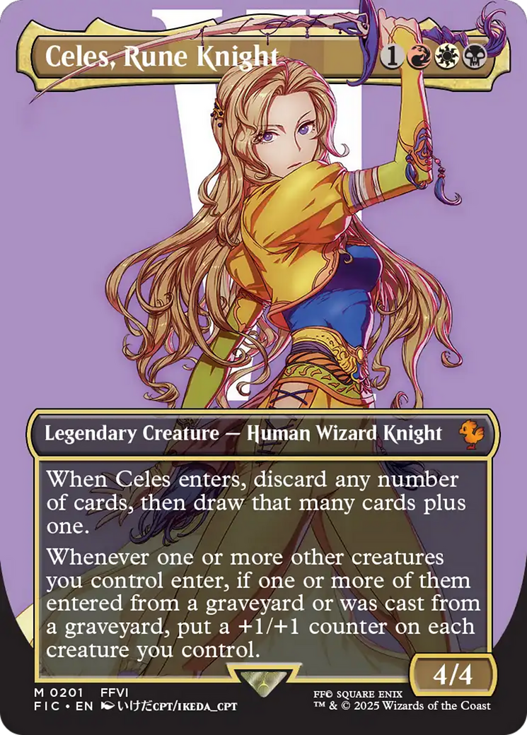 Celes, Rune Knight (FIC-201) - [Commander: FINAL FANTASY] (Borderless)