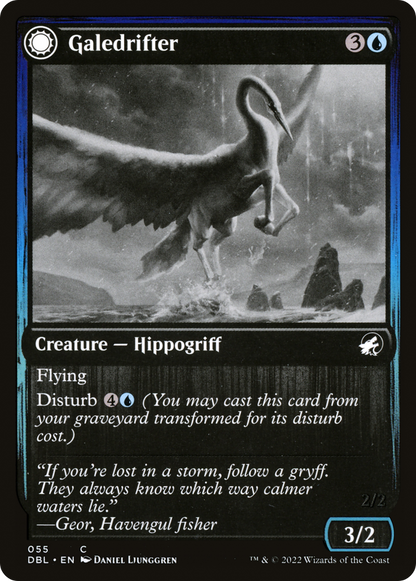 Galedrifter // Waildrifter (DBL-055) - [Innistrad: Double Feature]: (Double Faced Transform) Foil