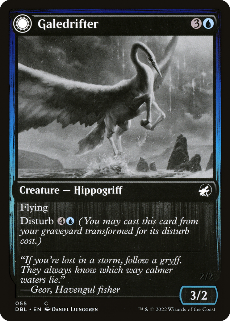 Galedrifter // Waildrifter (DBL-055) - [Innistrad: Double Feature]: (Double Faced Transform) Foil