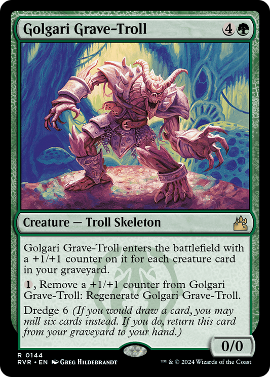 Golgari Grave-Troll (RVR-144) - [Ravnica Remastered]