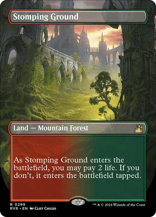 Stomping Ground (RVR-299) - [Ravnica Remastered] (Borderless) Foil