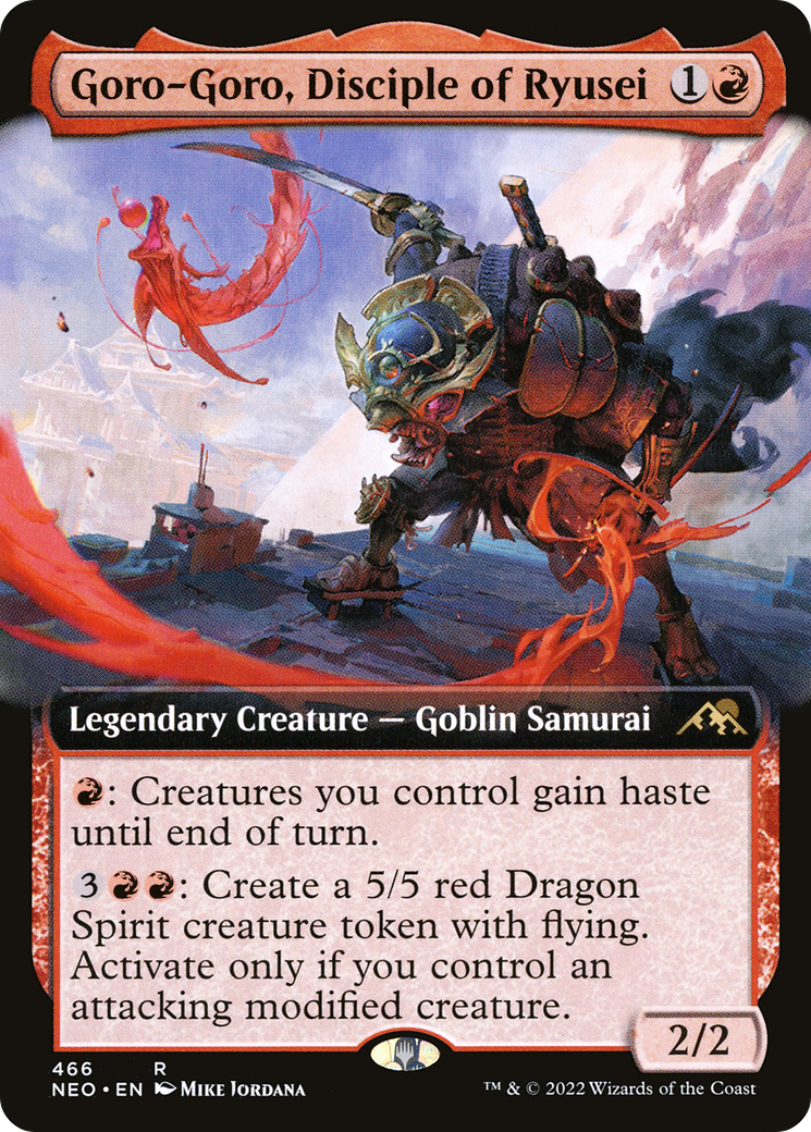 Goro-Goro, Disciple of Ryusei (NEO-466) - [Kamigawa: Neon Dynasty]: (Extended Art)