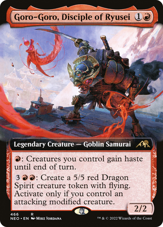 Goro-Goro, Disciple of Ryusei (NEO-466) - [Kamigawa: Neon Dynasty]: (Extended Art) Foil
