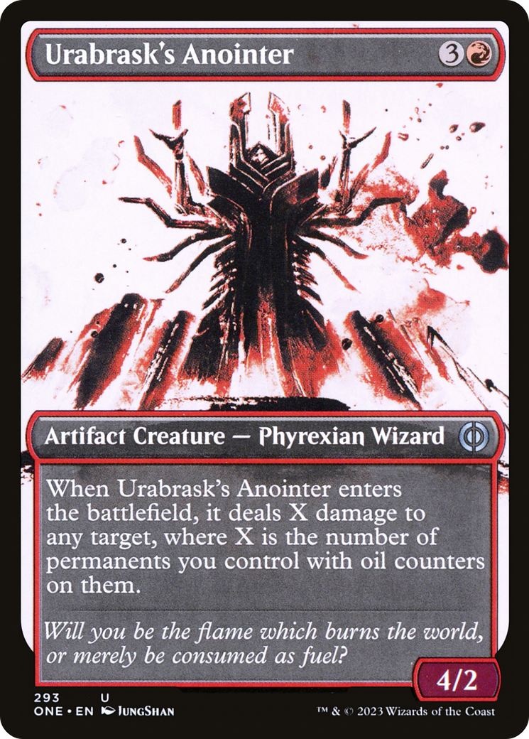 Urabrask's Anointer (ONE-293) - [Phyrexia: All Will Be One]: (Showcase) Foil