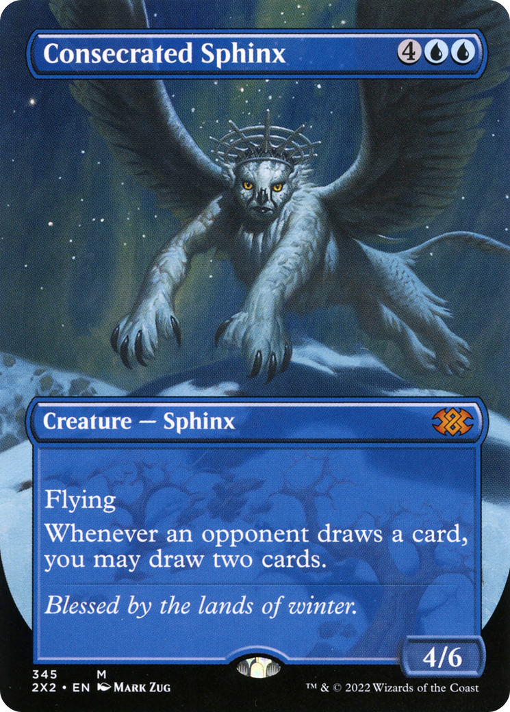 Consecrated Sphinx (2X2-345) - [Double Masters 2022] (Borderless) Foil
