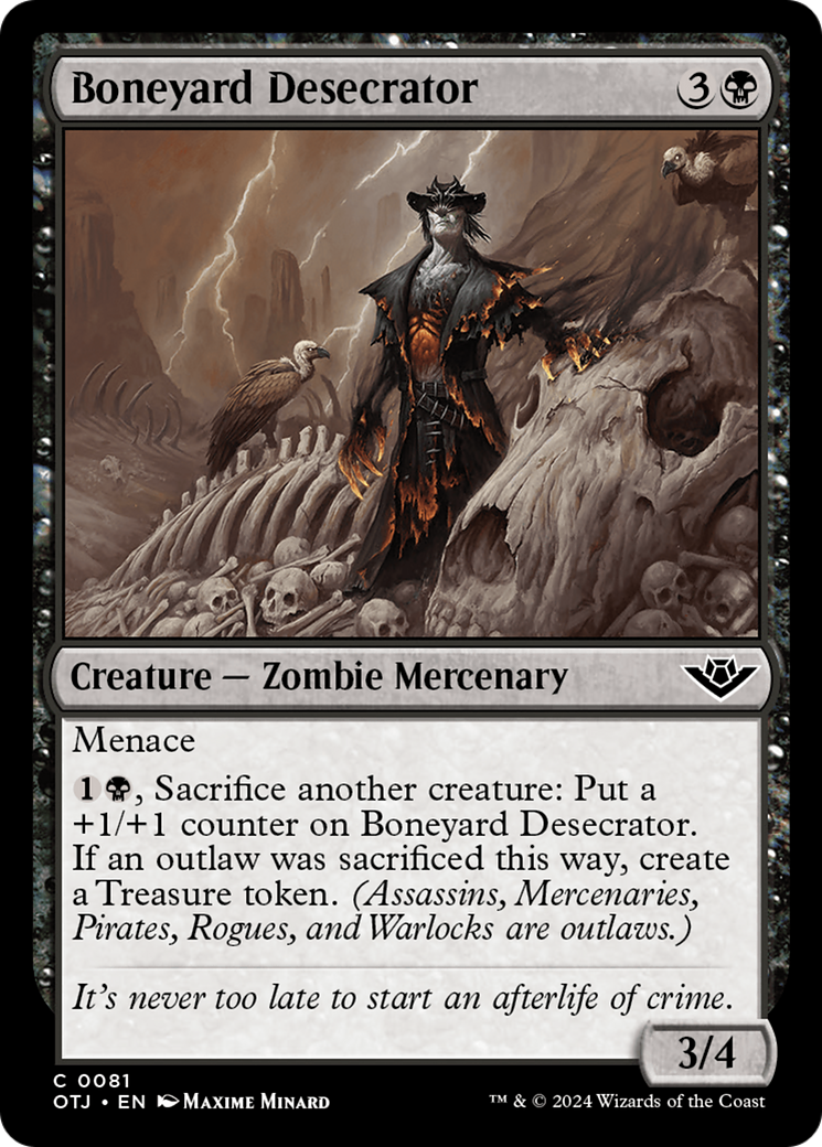 Profanateur de Boneyard (OTJ-081) - [Hors-la-loi de Thunder Junction] Foil 