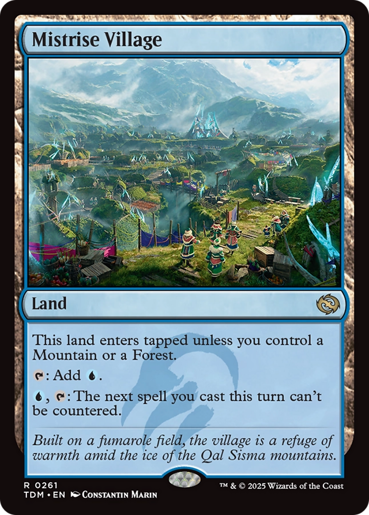 Mistrise Village (TDM-261) - [Tarkir: Dragonstorm] Foil