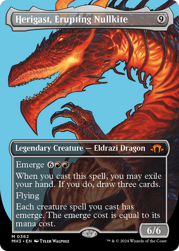 Herigast, Erupting Nullkite (MH3-362) - [Modern Horizons 3] (Sans bordure) 
