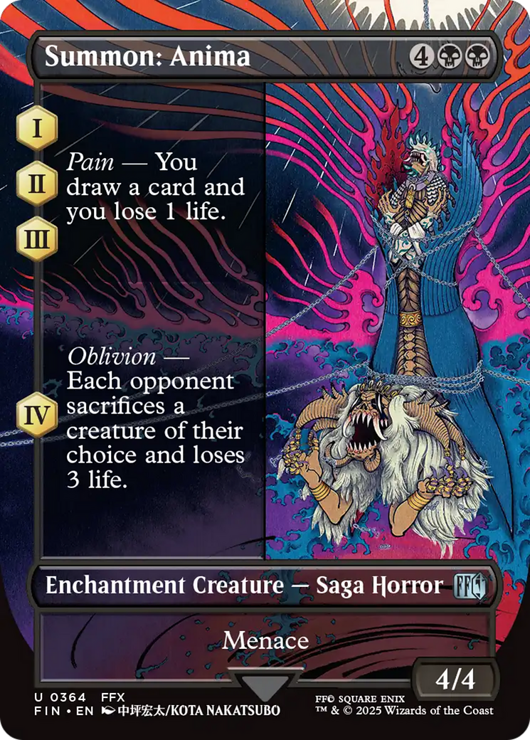 Summon: Anima (FIN-364) - [FINAL FANTASY]: (enchantment) (Borderless) Foil