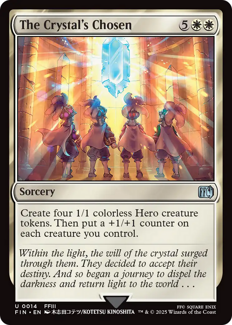 The Crystal's Chosen (FIN-014) - [FINAL FANTASY] Foil