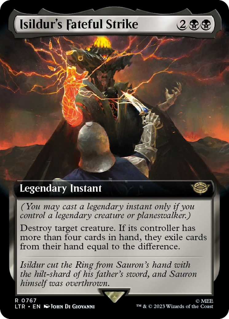 Isildur's Fateful Strike (LTR-767) - [The Lord of the Rings: Tales of Middle-earth]: (Extended Art) Foil