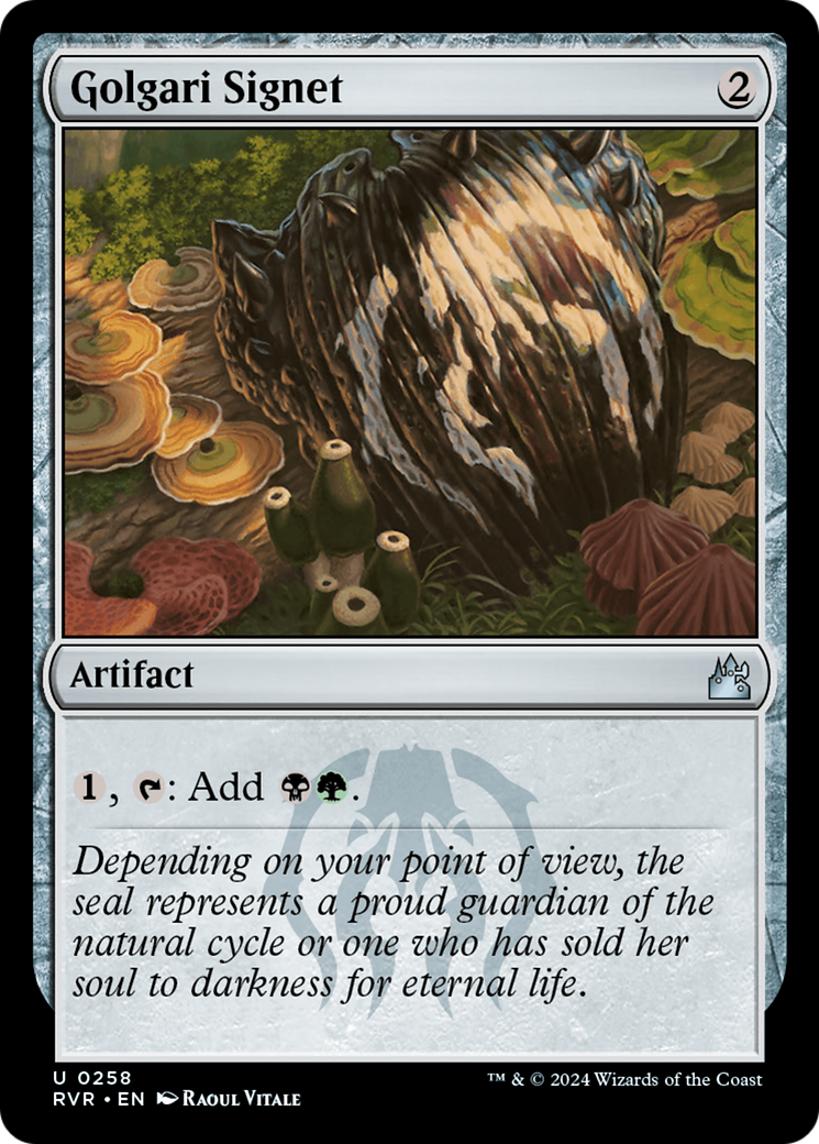 Golgari Signet (RVR-258) - [Ravnica Remastered]