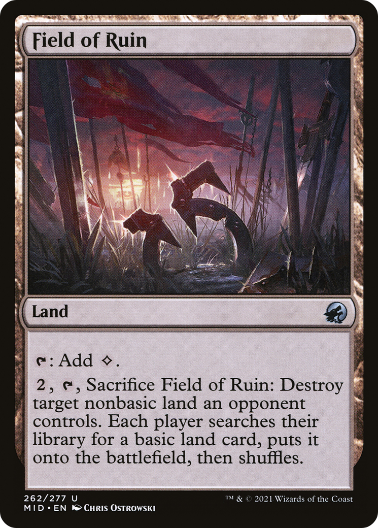 Field of Ruin (MID-262) - [Innistrad: Midnight Hunt] Foil