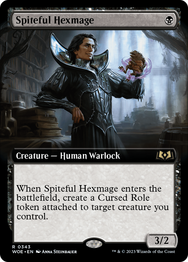 Spiteful Hexmage (Extended Art) (WOE-343) - [Wilds of Eldraine]: (Extended Art)