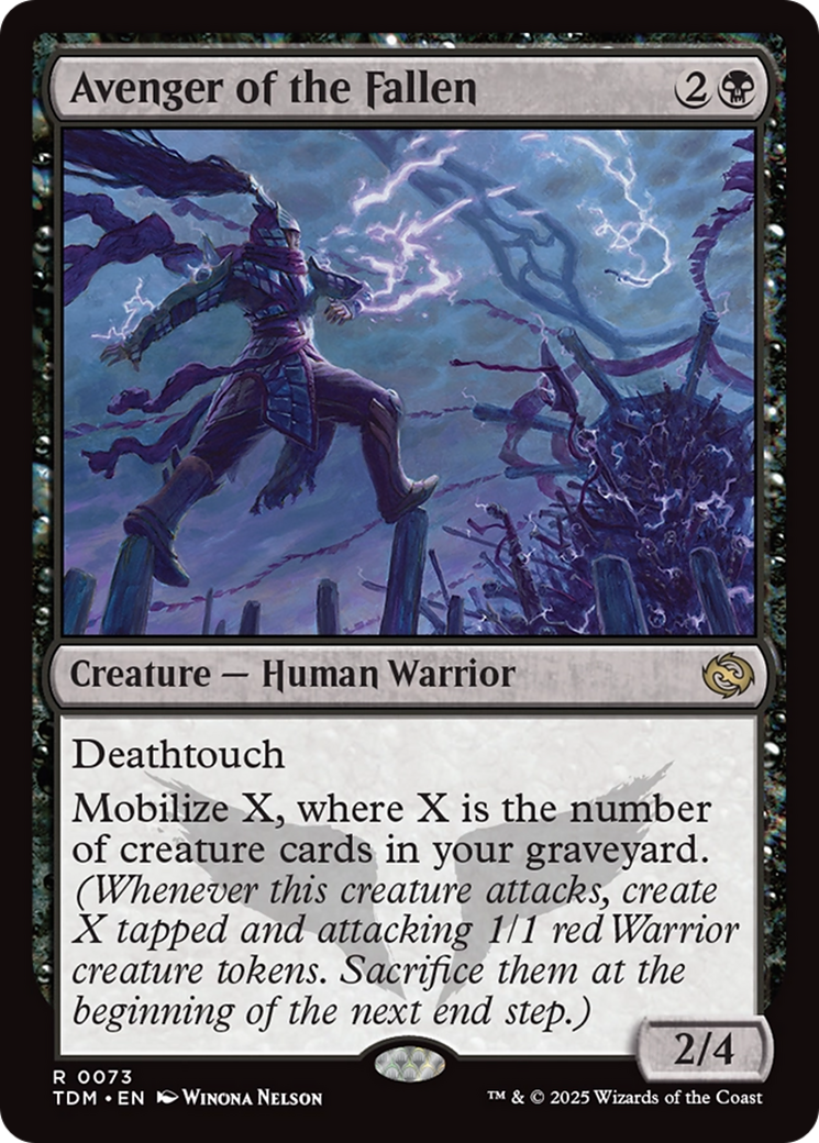 Avenger of the Fallen (TDM-073) - [Tarkir: Dragonstorm] Foil