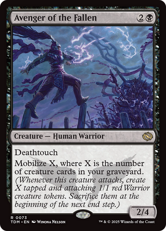 Avenger of the Fallen (TDM-073) - [Tarkir: Dragonstorm] Foil