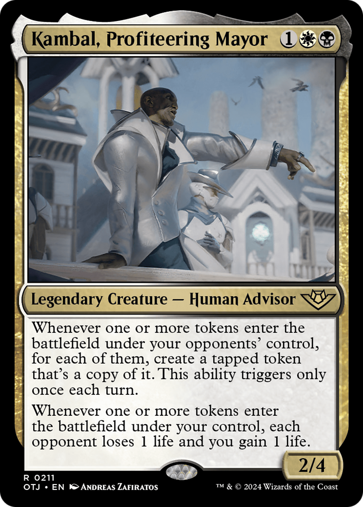 Kambal, Profiteering Mayor (OTJ-211) - [Outlaws of Thunder Junction] Foil